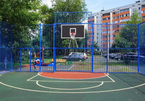 Забор Protect для баскетбольной площадки в Нефтеюганске